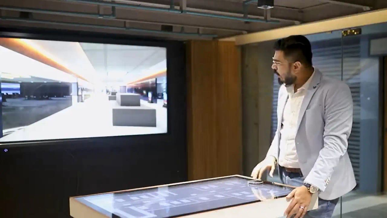 On the touch table