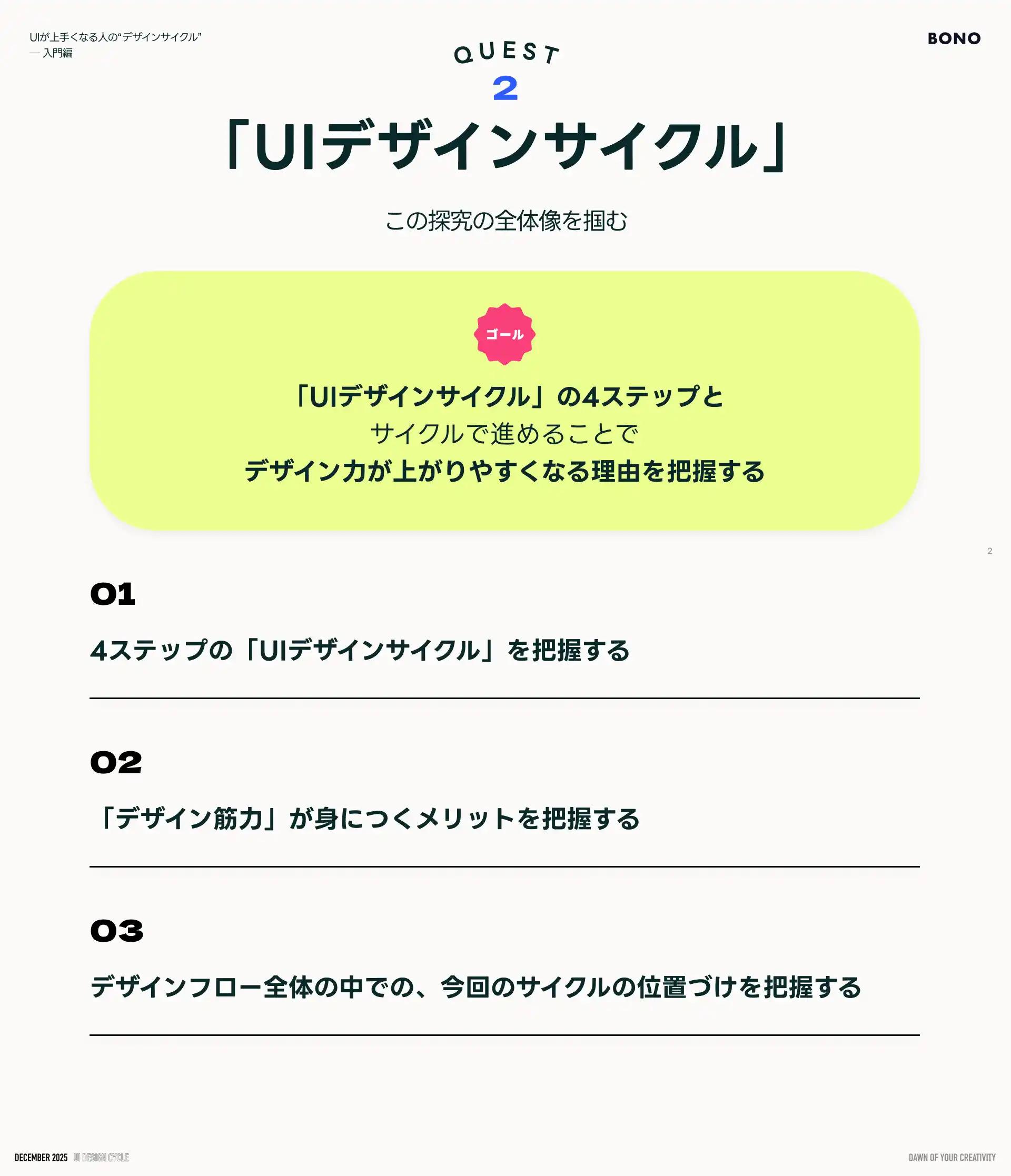 クエスト2の全体像