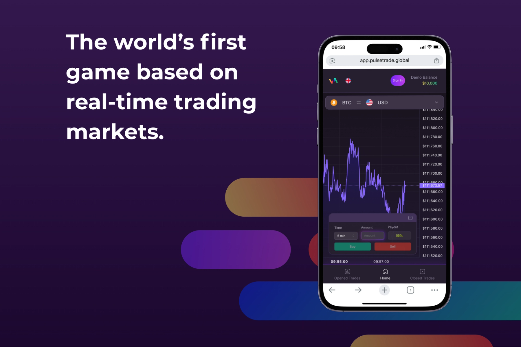 the world's first game based on real-time trading markets