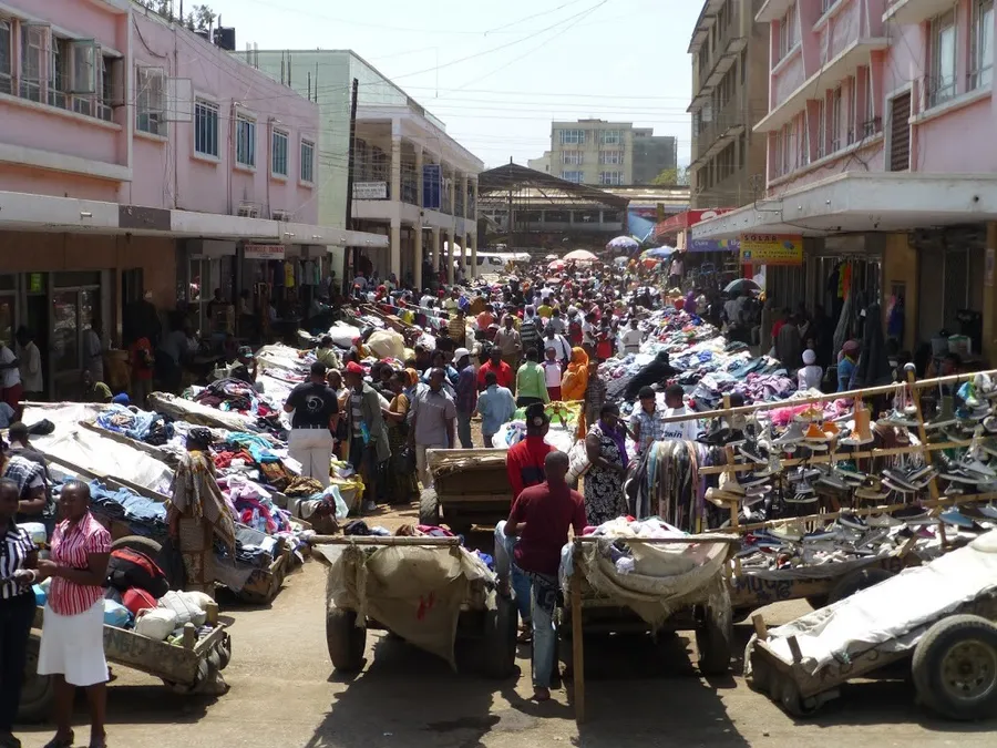 Street markets in Arusha