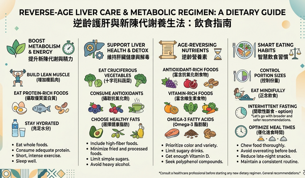Reverse-Age Liver Care & Metabolic Regimen: A Dietary Guide