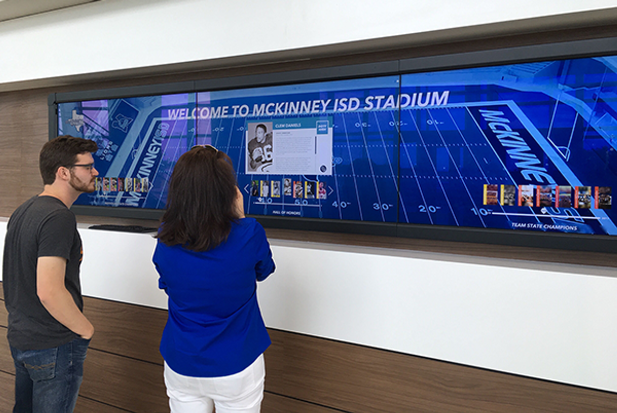 900lbs Launches Hall of Heroes Touch Wall at McKinney ISD Stadium