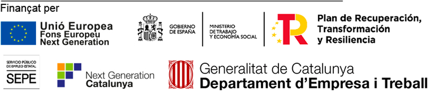 Ayuda destinada a la financiación del Programa OCUPACIÓ + TRANSFORMACIÓ en el marco del Plan de Recuperación, Transformación y Resilencia, financiado por la Unión Europea – NextGenerationEU.