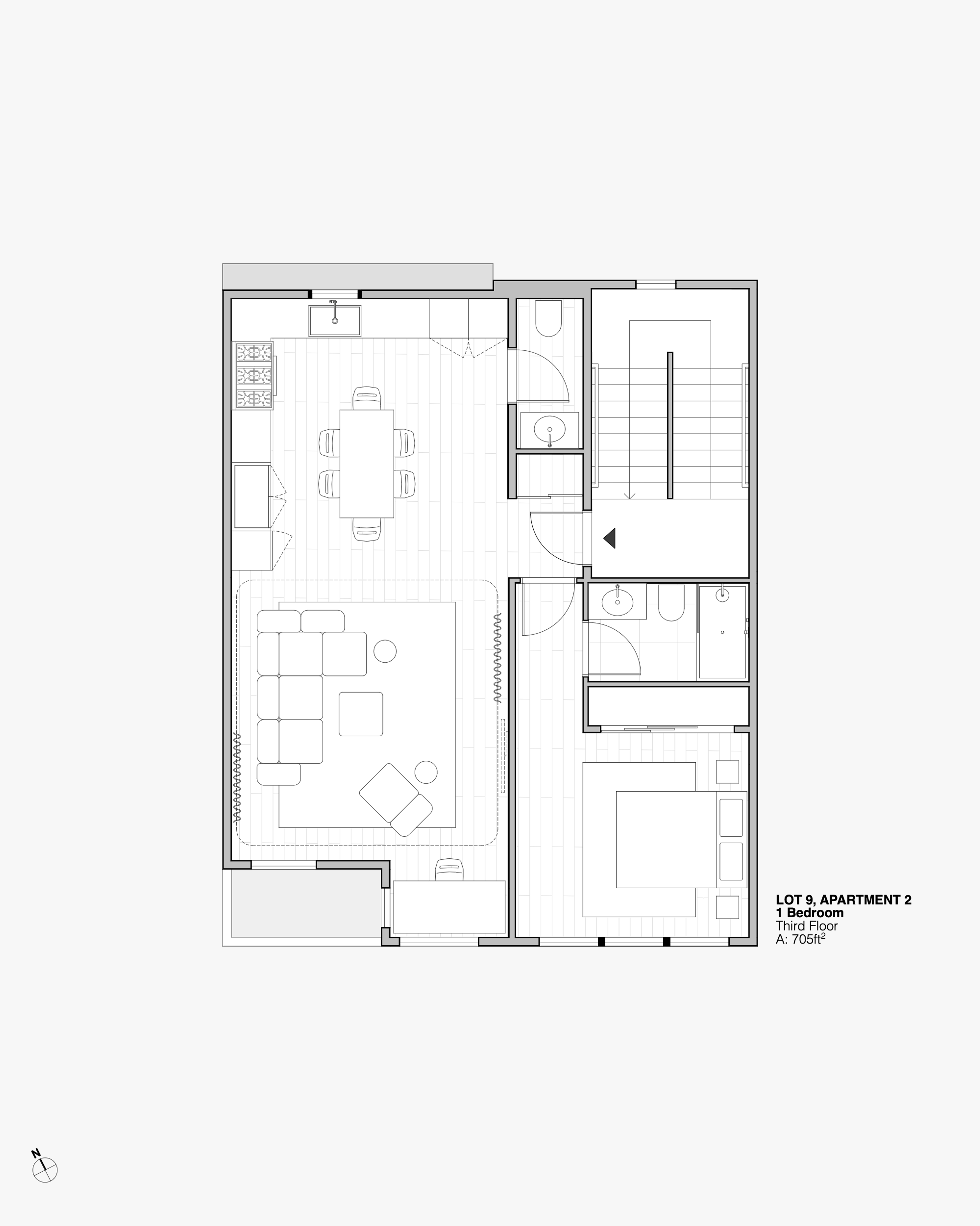 Architectural Drawings LA Echo Park Fully Furnished | Home0001