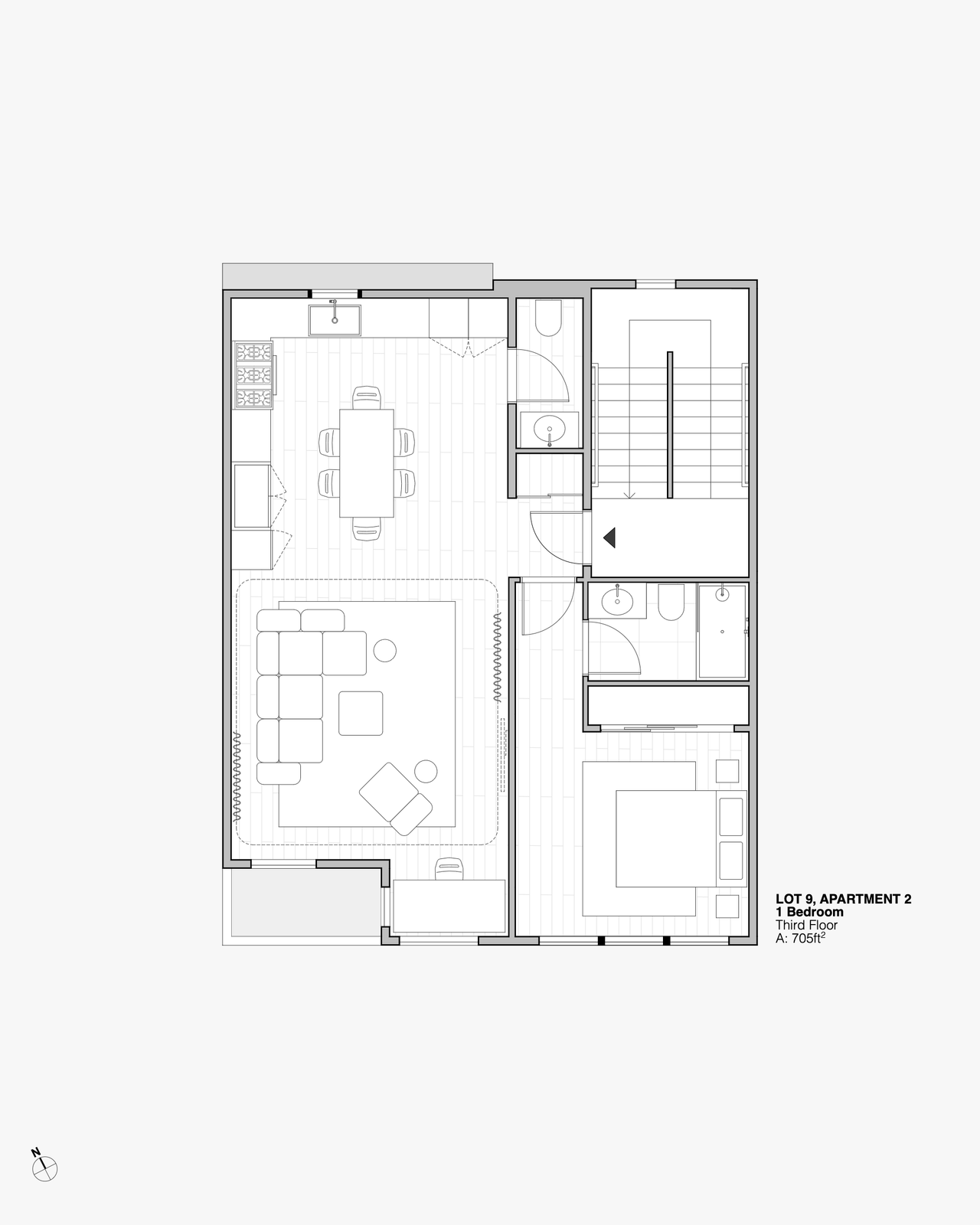 Architectural Drawings LA Echo Park Fully Furnished | Home0001