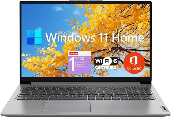Lenovo IdeaPad 1, 15.6" FHD, Intel Dual Core, 12GB RAM, 512GB SSD + 128GB eMMC, Windows 11 Home