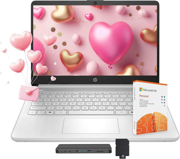 HP 14" Laptop, 13th Gen Intel 4-Core, 4GB DDR4, 256GB Storage, Win 11 S