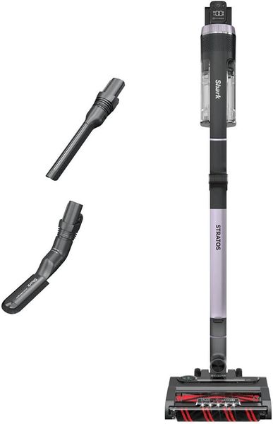 Shark Stratos Cordless Vacuum with Clean Sense IQ and Odor Neutralizer, MultiFlex Wand, Includes Crevice Tool & Anti-Allergen Brush, Up To 60 Minute Runtime, Ash Purple, IZ862H