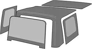 RAMPAGE PRODUCTS Rampage Factory Replacement Soft Top | Vinyl, Black Diamond Color with Tinted Windows | 98935 | Fits 1999 - 2002 Suzuki Vitara/Geo Tracker