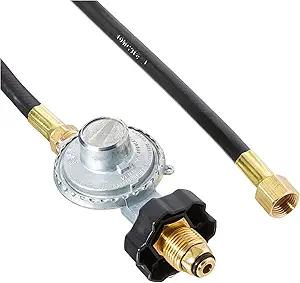 Mr. Heater F273077 12-Feet Hose/Regulator Assembly, P.O.L. and Hand Wheel x 3/8-Inch Female Pipe Thread,Multicolored,Regular