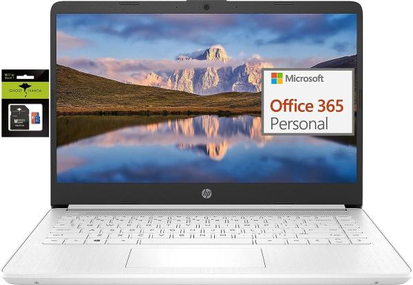 HP 14" Laptop, Intel Quad-Core, 8GB RAM, 192GB Storage, USB-C, Win 11 S