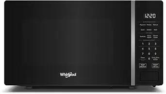 Whirlpool WMCS3018RB Countertop Microwave with Turntable 0.7 Cu. Ft, Steam Clean, 700 Watt Microwave, Black