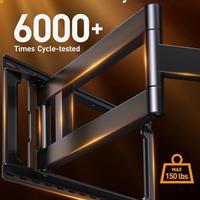 Perlegear Long Arm Full Motion TV Mount for 42–97" TVs, 150 lbs, VESA 800x400mm, PGXLF02 thumbnail 4