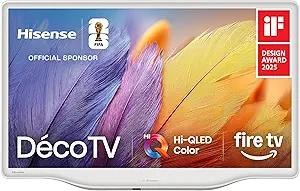 Hisense 32-Inch S5 DécoTV Series QLED FHD Smart Fire TV (32S5QF, 2025 Model) - Versatile Fit, Hi-QLED Color, Art-Inspired Design, Fluid Central Stand, DTS Virtual: X, Stream Live TV Without Cable