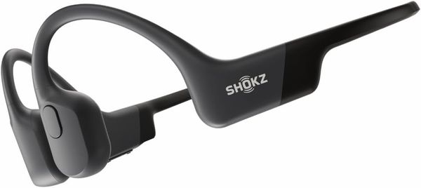 SHOKZ OpenRun Bone Conduction Sport Headphones, Sweat Resistant, 8H Playtime, Black