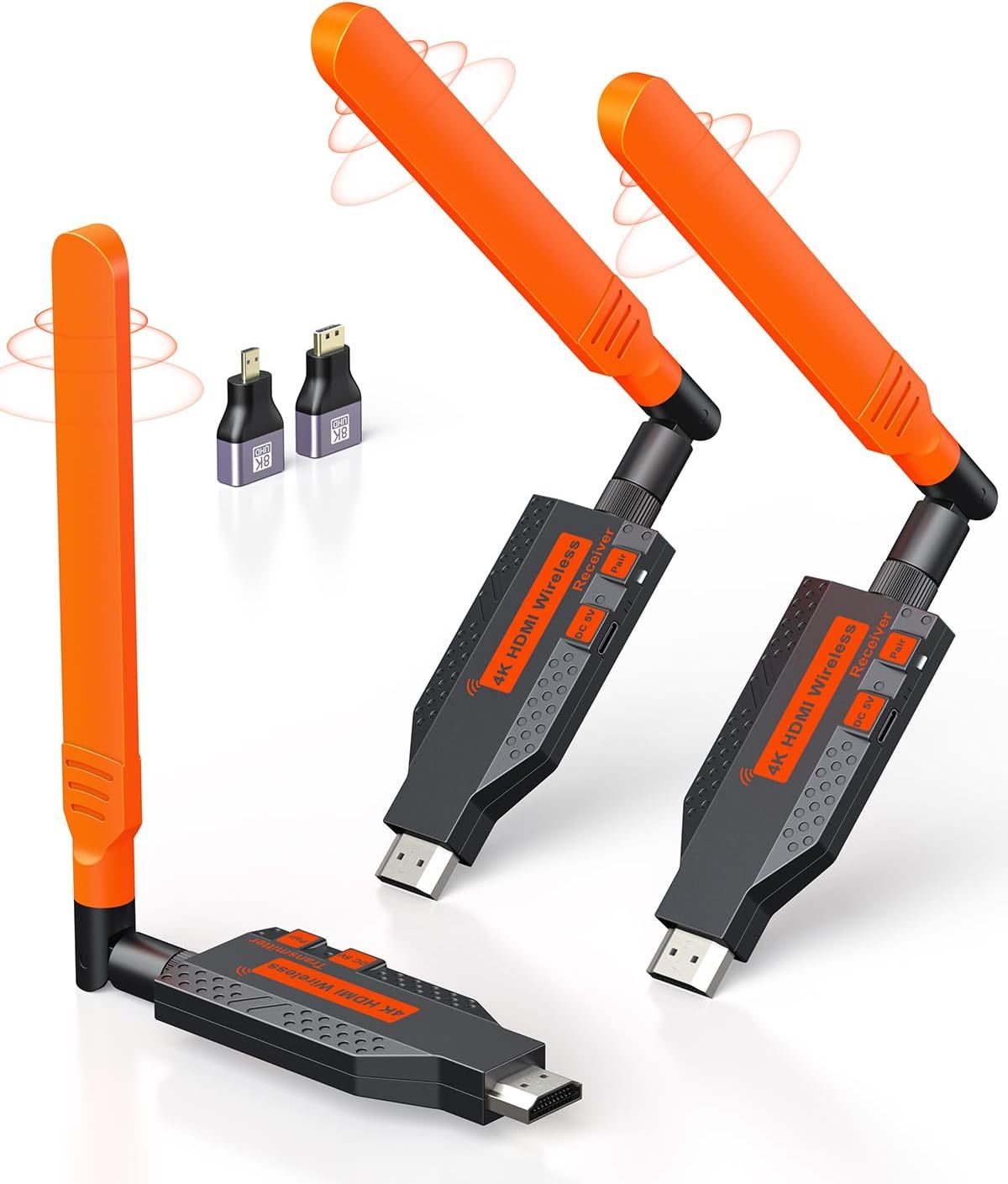 Coolpie Wireless HDMI Extender Kit, 4K/1080P, 350ft Range, 5.8GHz, Low Latency - Image 1