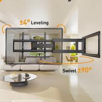 Perlegear Long Arm Full Motion TV Mount for 42–97" TVs, 150 lbs, VESA 800x400mm, PGXLF02 thumbnail 5