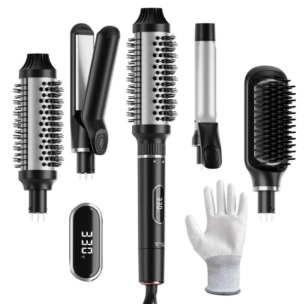 NICEBAY by SKIMI Curling Iron, Professional Instant Heat Up Hair Curling Wand Set, Flat Iron, Curling Wand, Hair Straightener