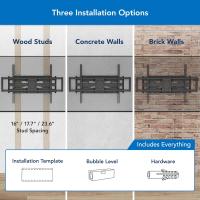 Heavy Duty Full Motion TV Wall Mount for Extra Large TVs, VESA 900x600, Holds 264lb thumbnail 7