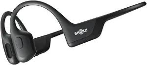 SHOKZ OpenRun Pro-Bone Conduction Headphones, Open-Ear Bluetooth Wireless Sport Headphones for Running and Workout, Sweat Resistant, Long Battery Life, Premium Deep Bass, Mic,with Hair Band, Black