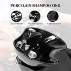 Beauty Salon Shampoo Backwash Unit Sink Station Ceramic Shampoo Bowl for Barber