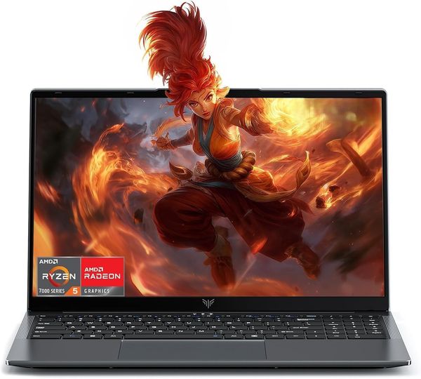MALLRACE Gaming Laptop: 15.6" FHD IPS, AMD Ryzen 7430U, Radeon RX Vega 7, 16GB DDR4, 512GB NVMe SSD