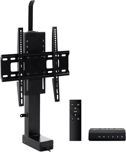 Fromann Motorized TV Lift Mount for 32-55" TVs, 132Lbs Capacity, 29.9" Stroke, Memory Setting