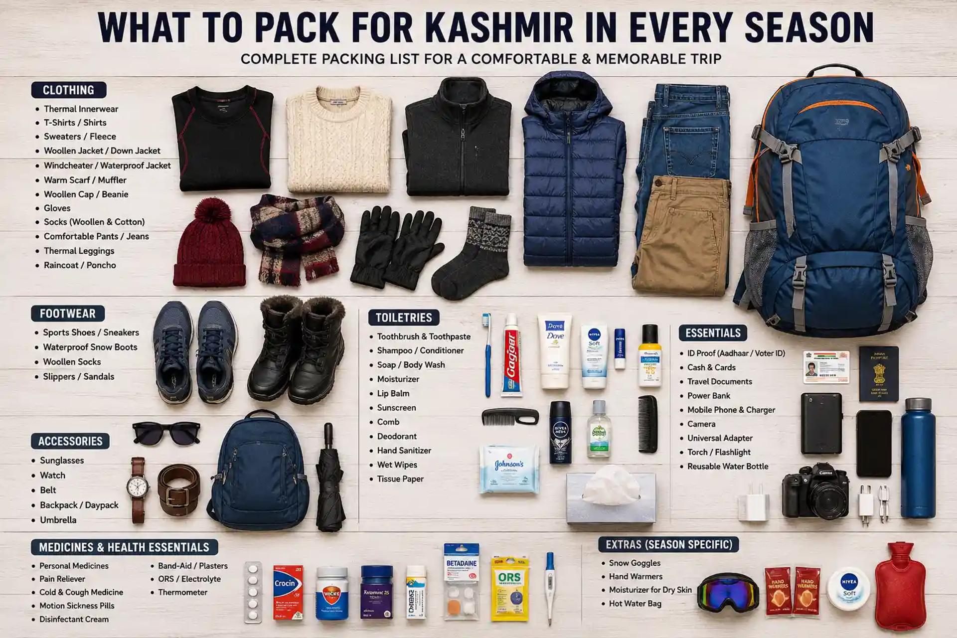 What to Pack for Kashmir in Every Season