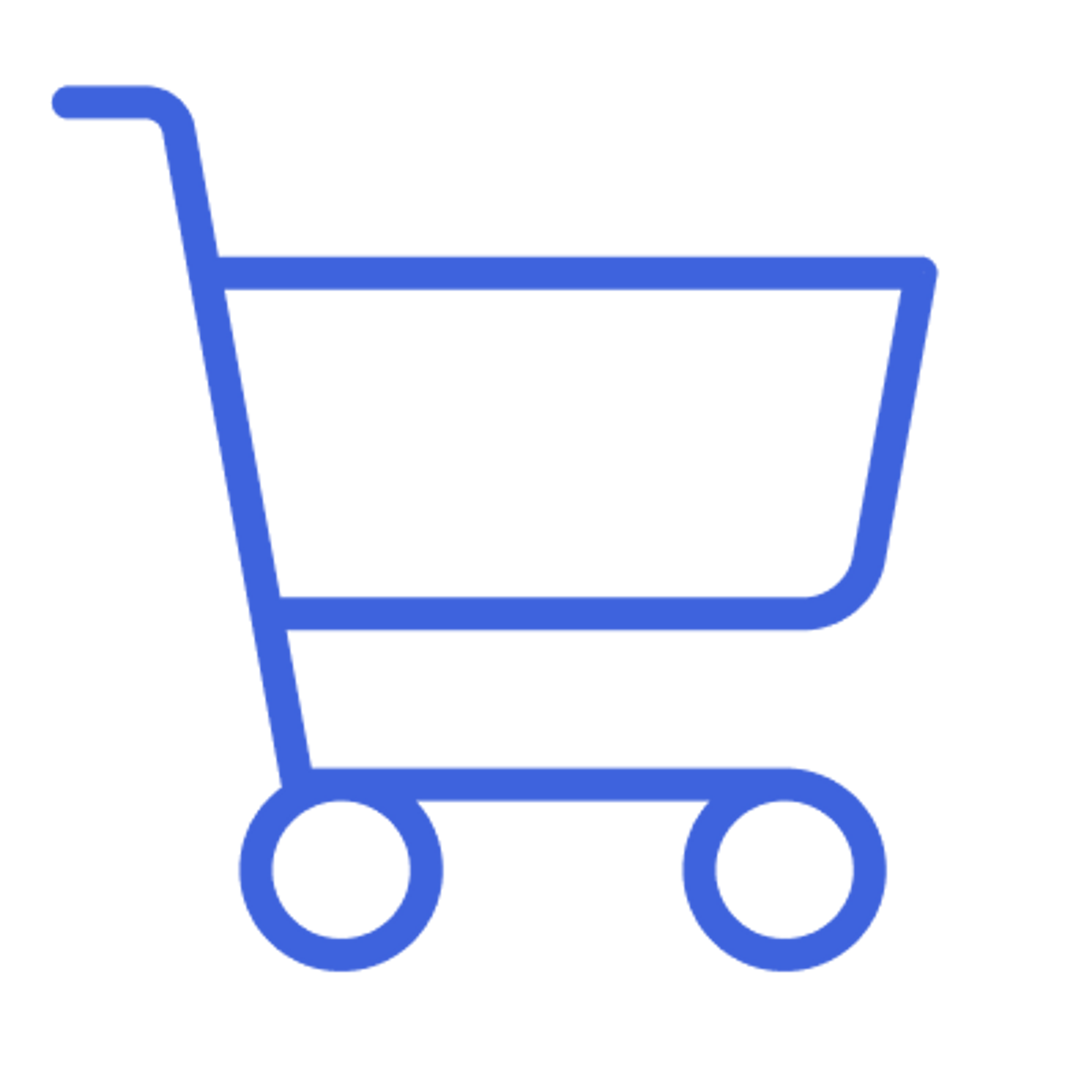 A vector icon of a shopping cart.