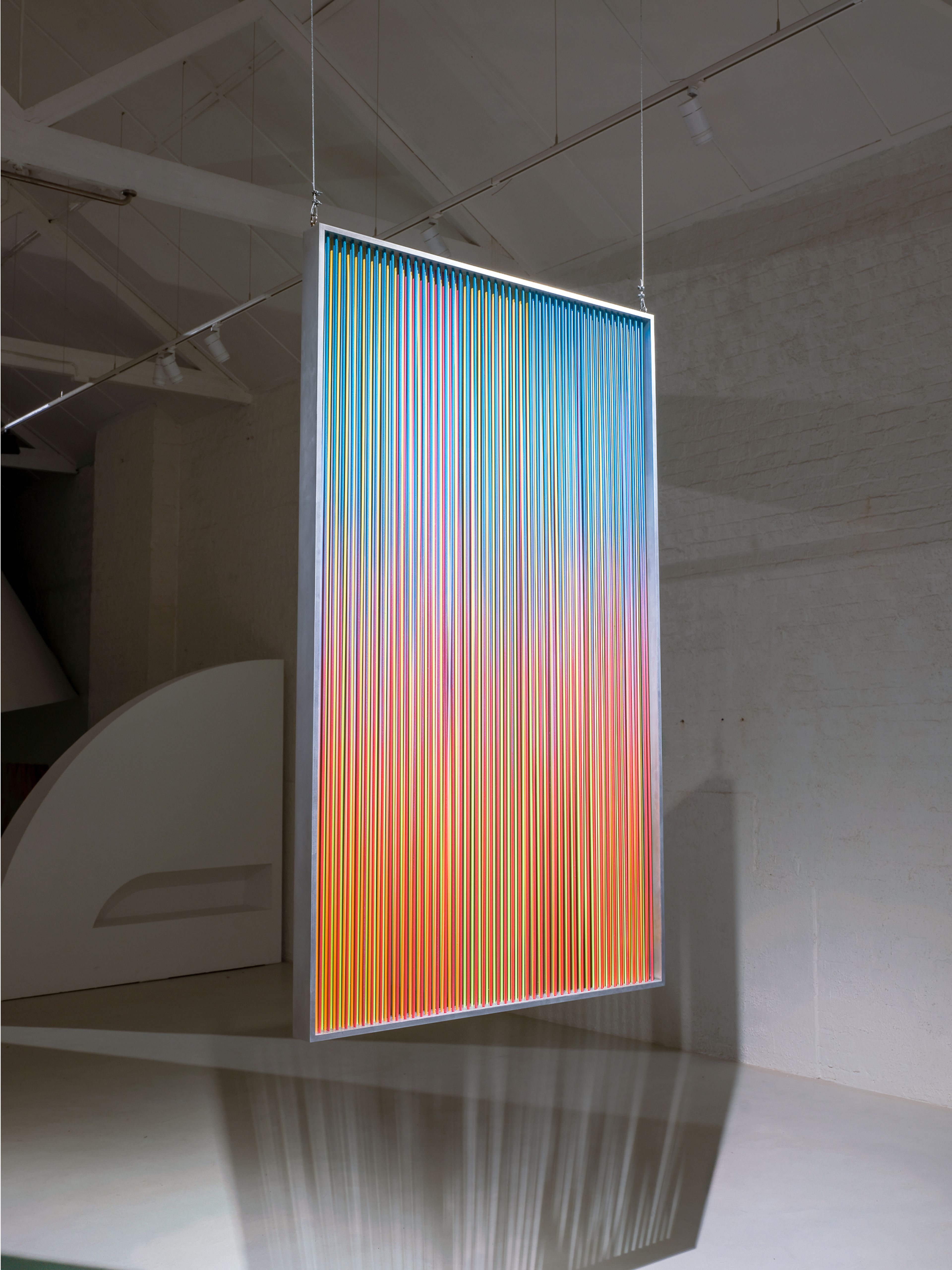 Aurora, 2024. Acrylic, Aluminium. 198.6 x 120 x 8 cm