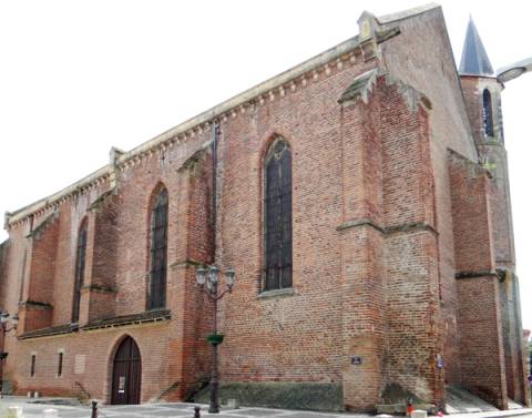 Église Notre-Dame des Jacobins à Agen, édifice gothique en brique foraine du XIVe siècle