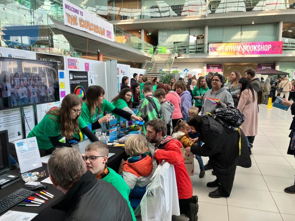 UEA Developmental Dynamics Lab at Norwich Science Festival 2023