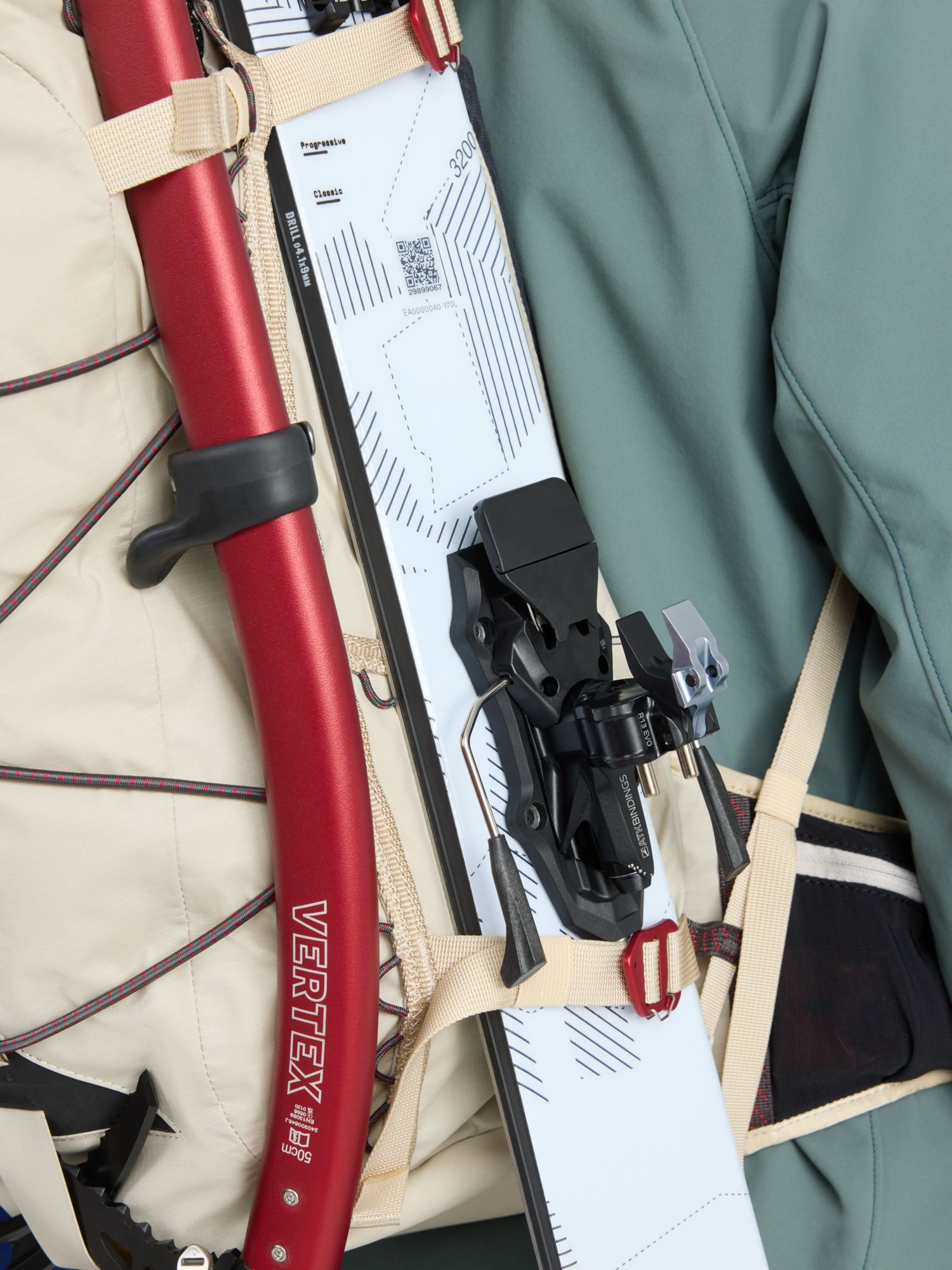 Gyme ski and axe carry system