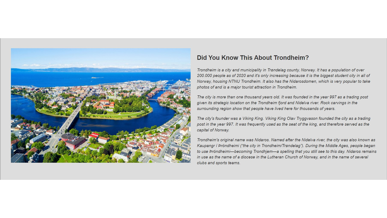 picture about trondheim