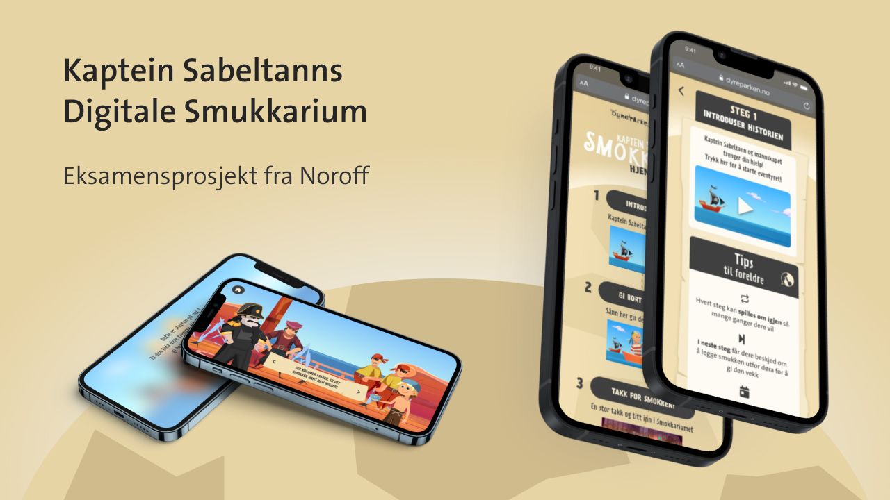 Mobiler med illustrasjoner fra Kapten Sabeltanns Digitale Smukkarium. 