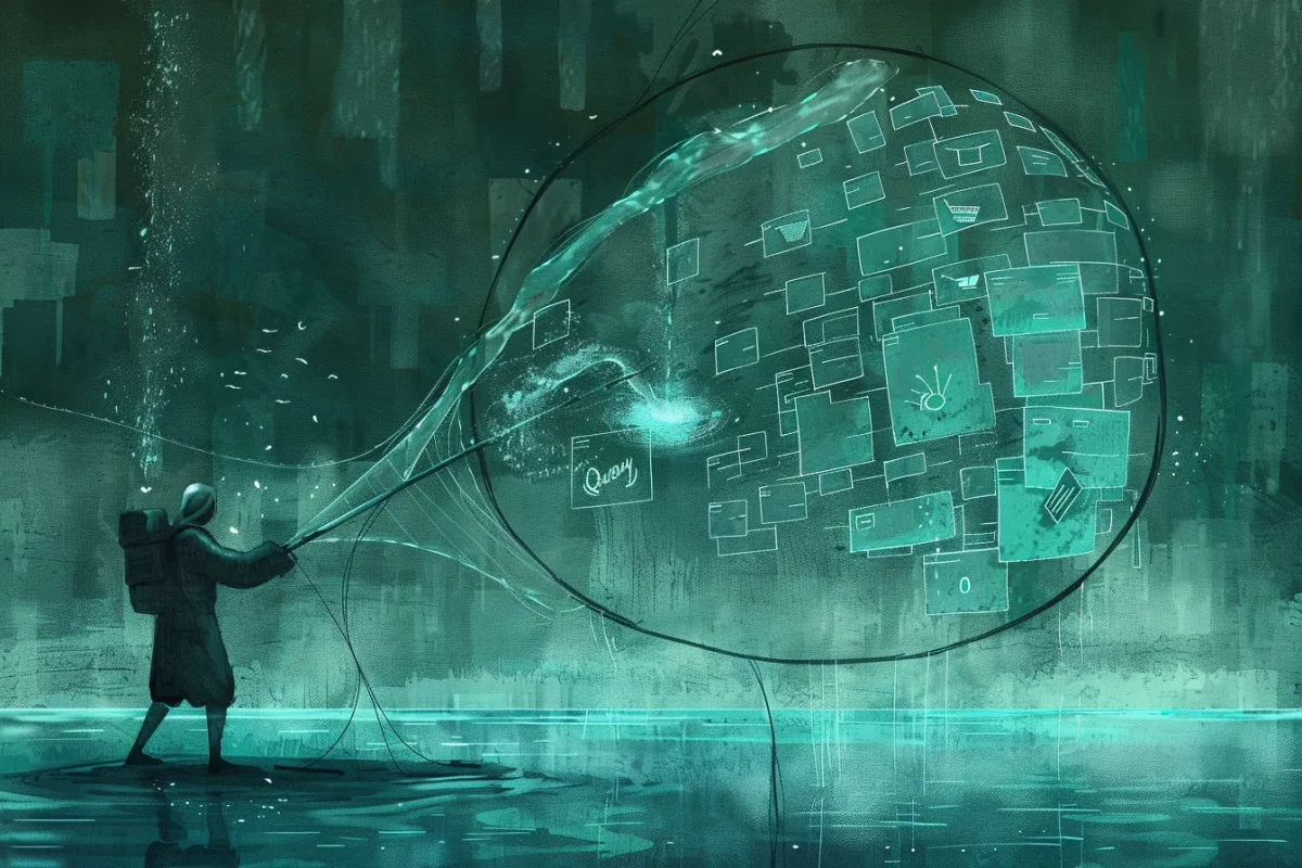Librarian casting their wide net to retrieve information