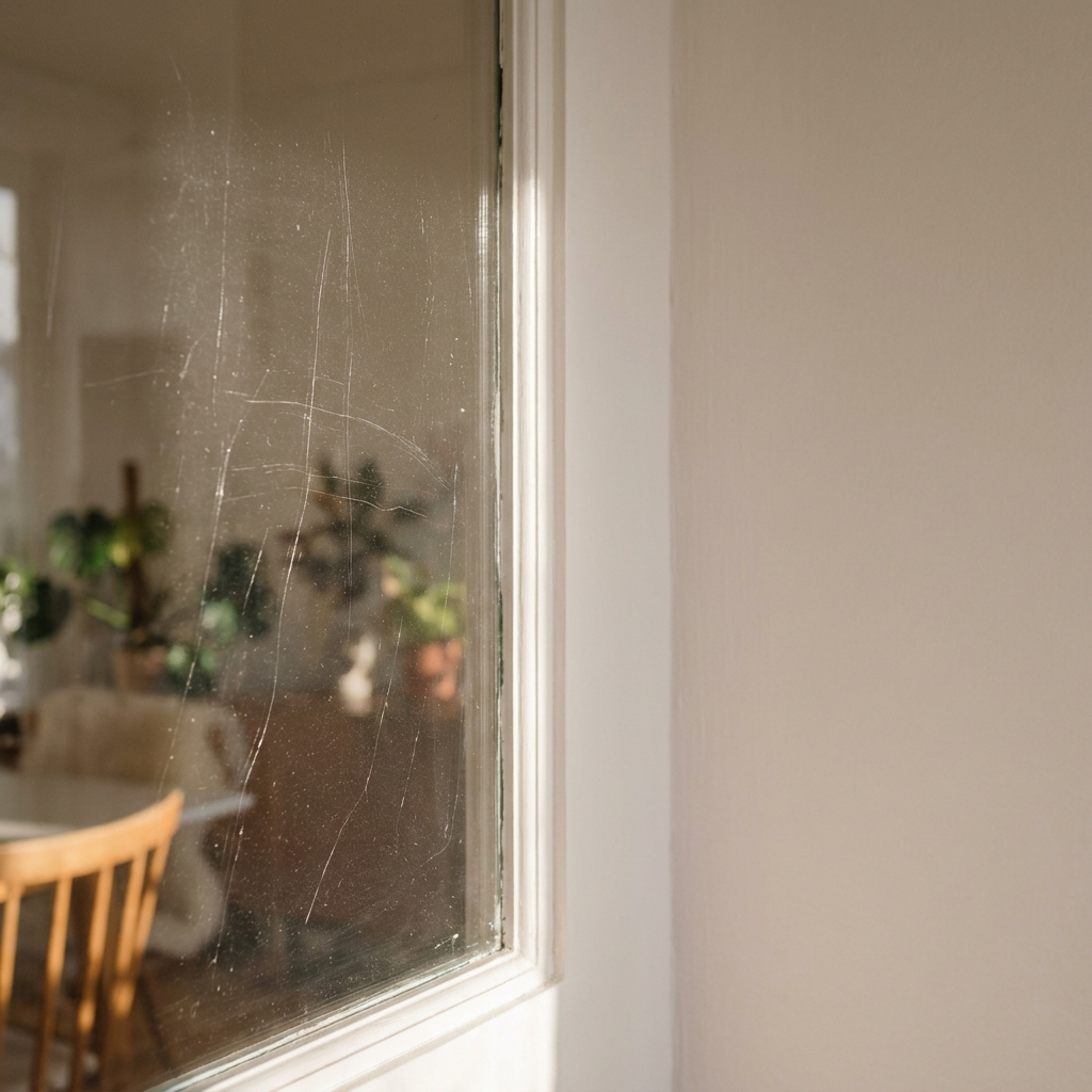 Glasspolering av riper i glass
