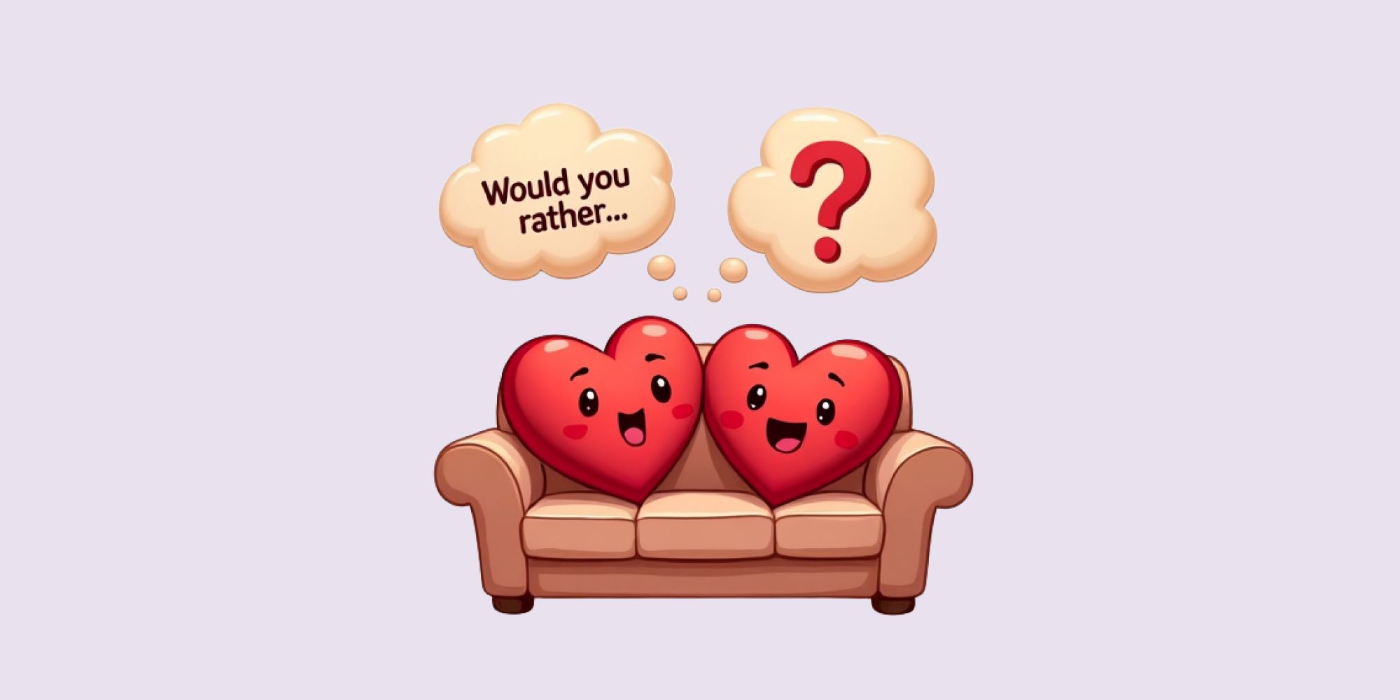 Would you rather questions for couples illustration