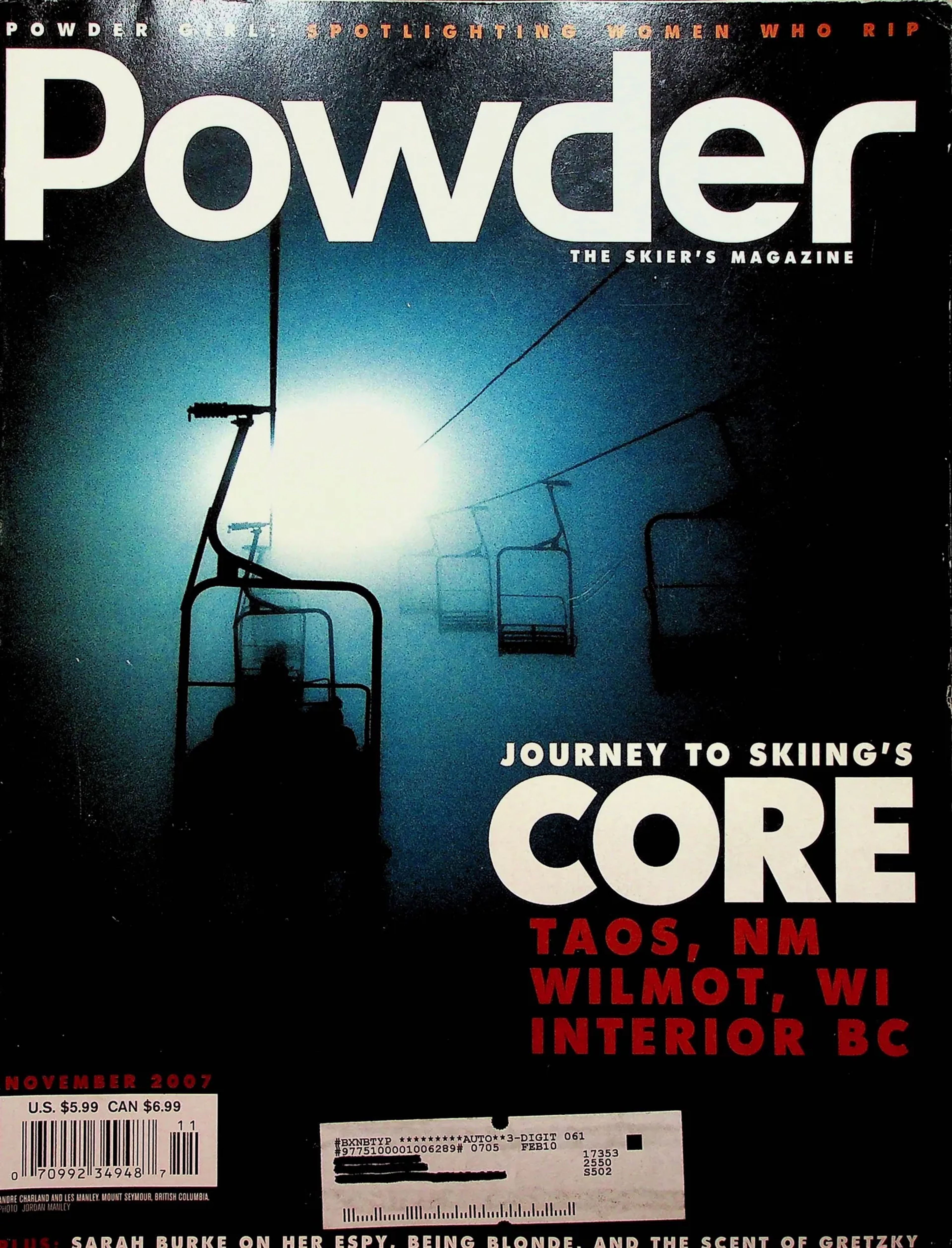 Archive image from powder