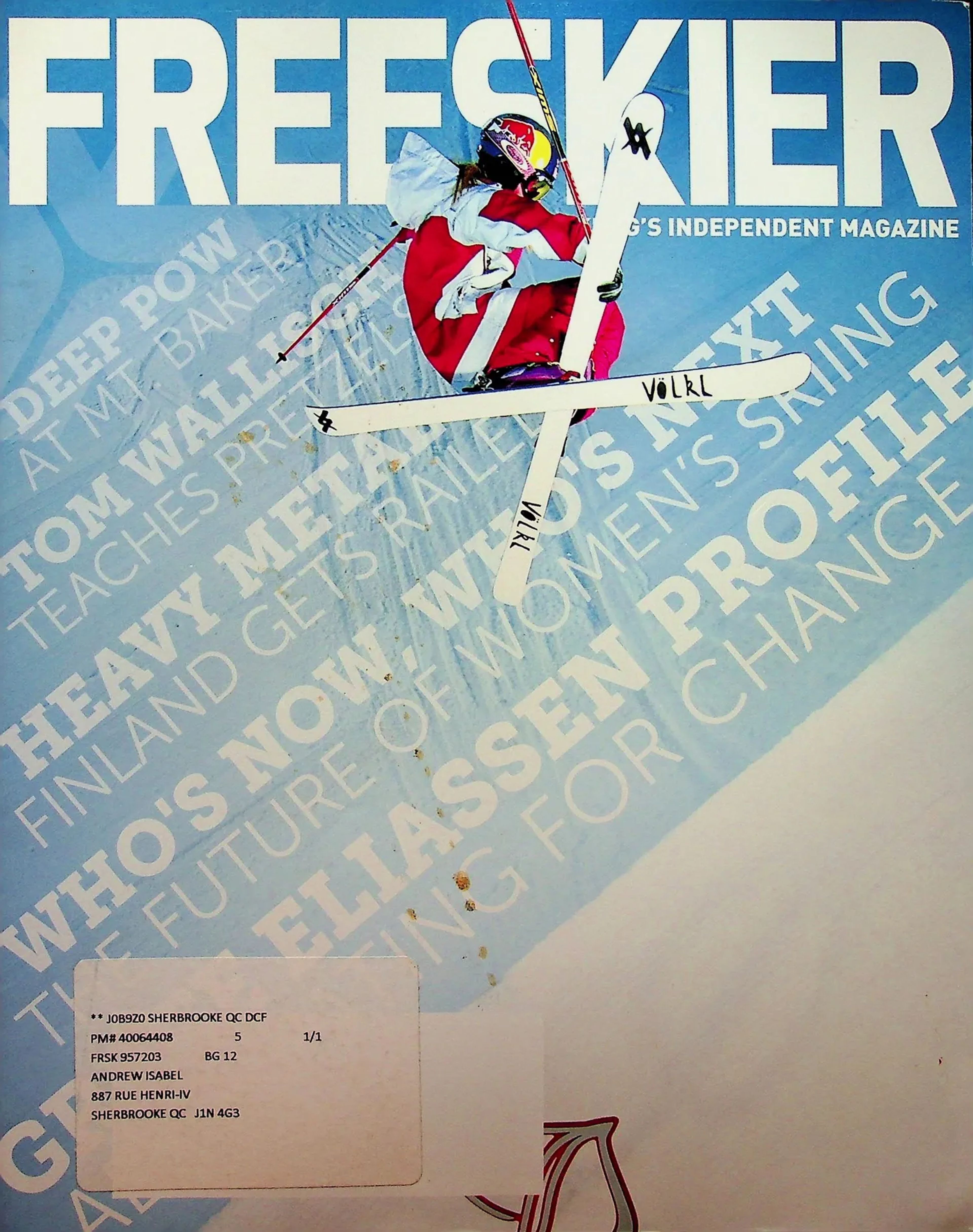 Archive image from freeskier