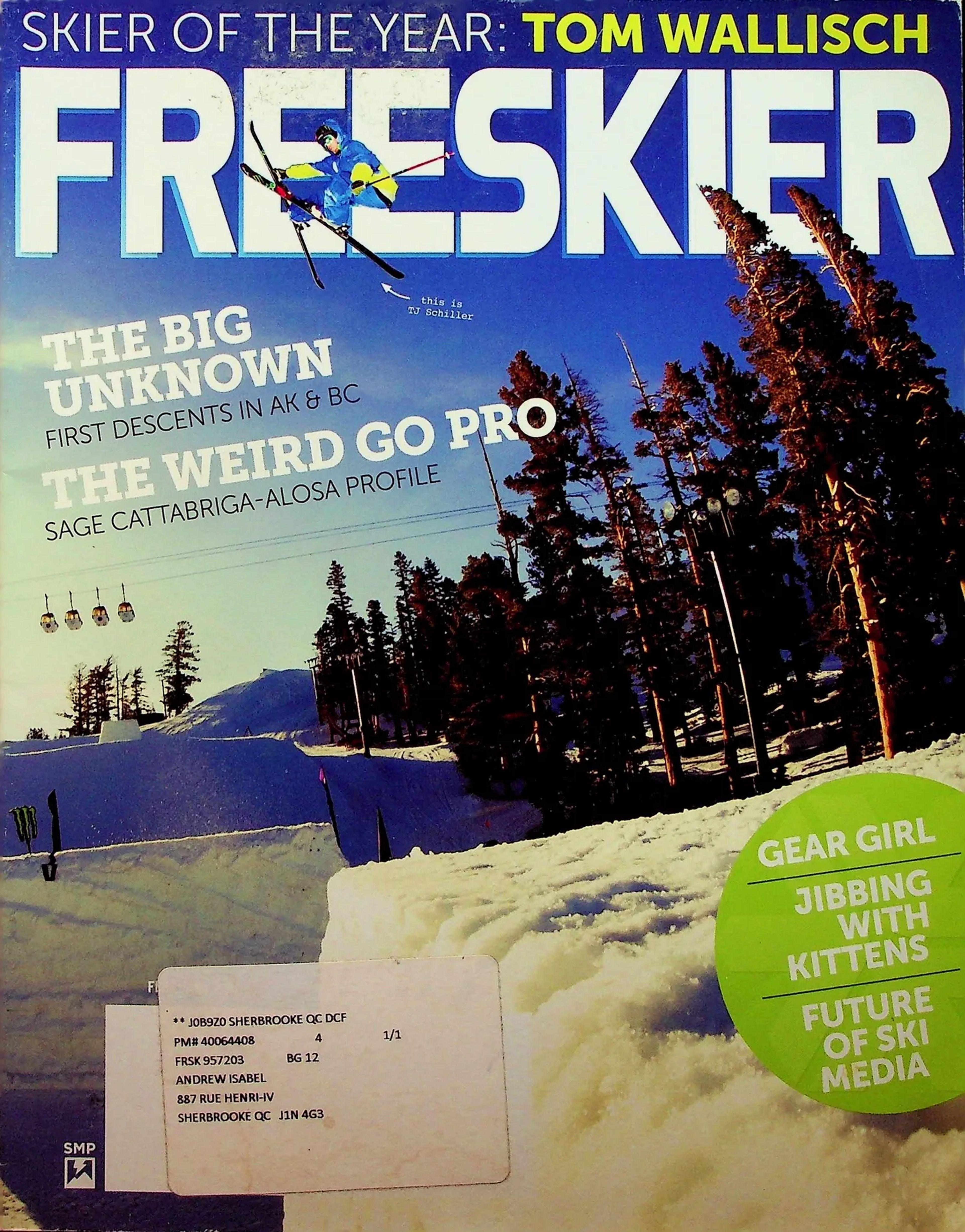 Archive image from freeskier