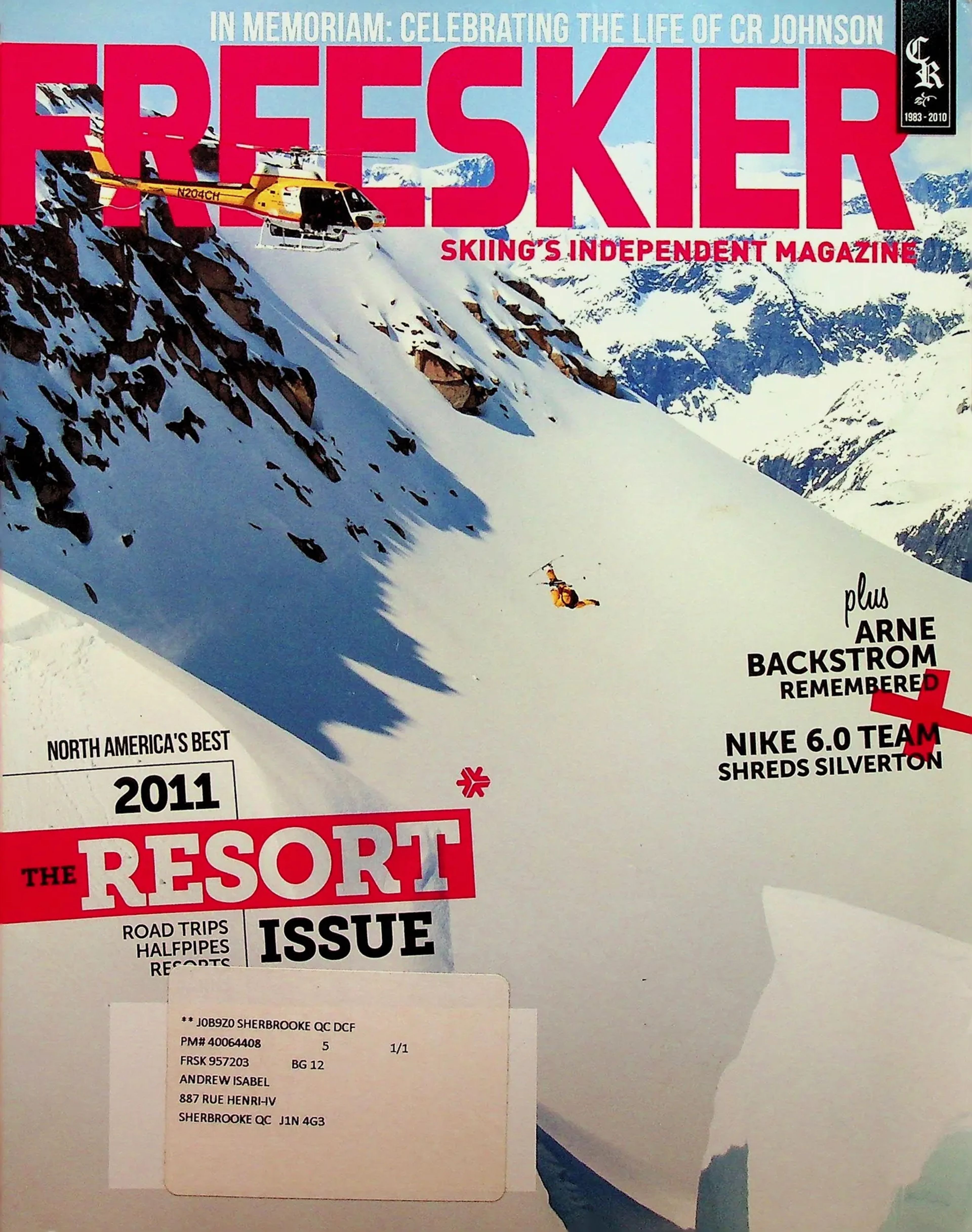 Archive image from freeskier