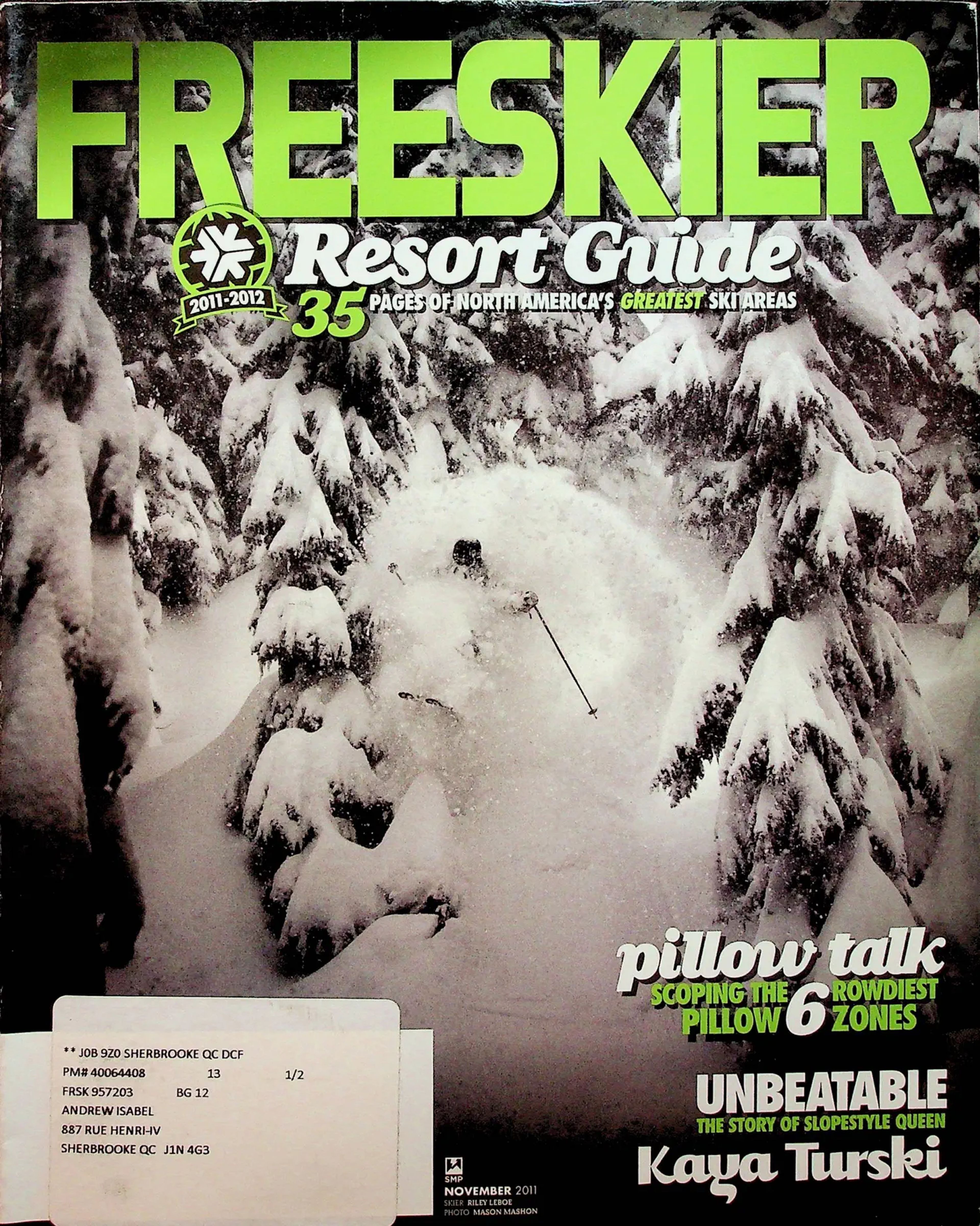 Archive image from freeskier
