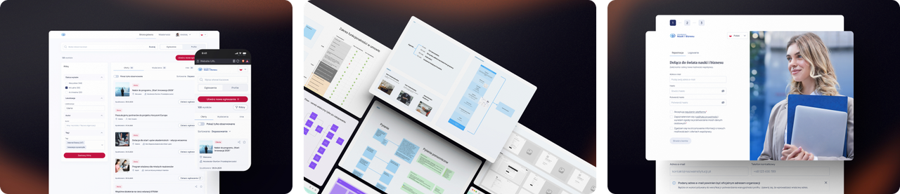 WNiB platform — feed, filters and content views