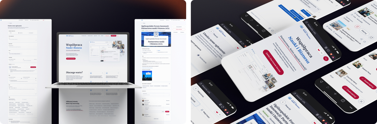WNiB platform — profiles and messaging