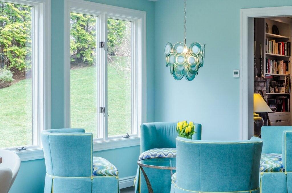 baby blue sunroom