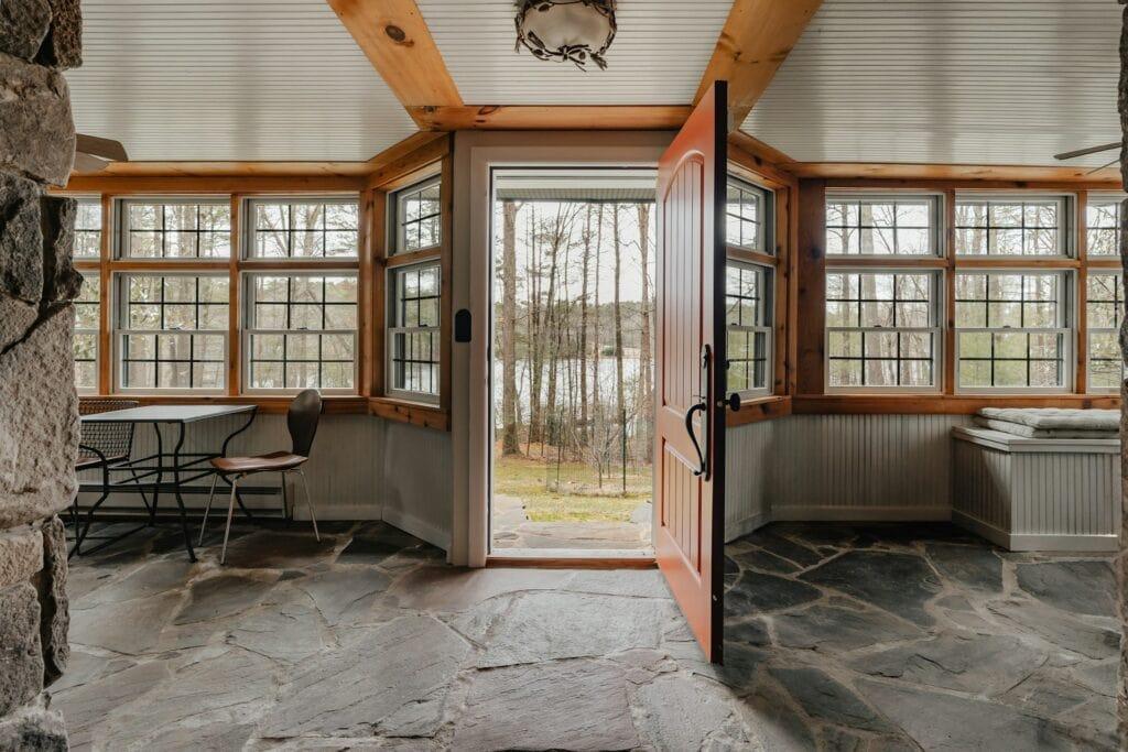 rustic sunroom