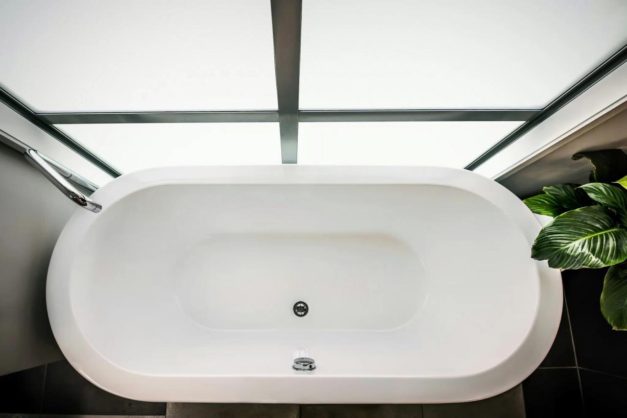 modern bathtub