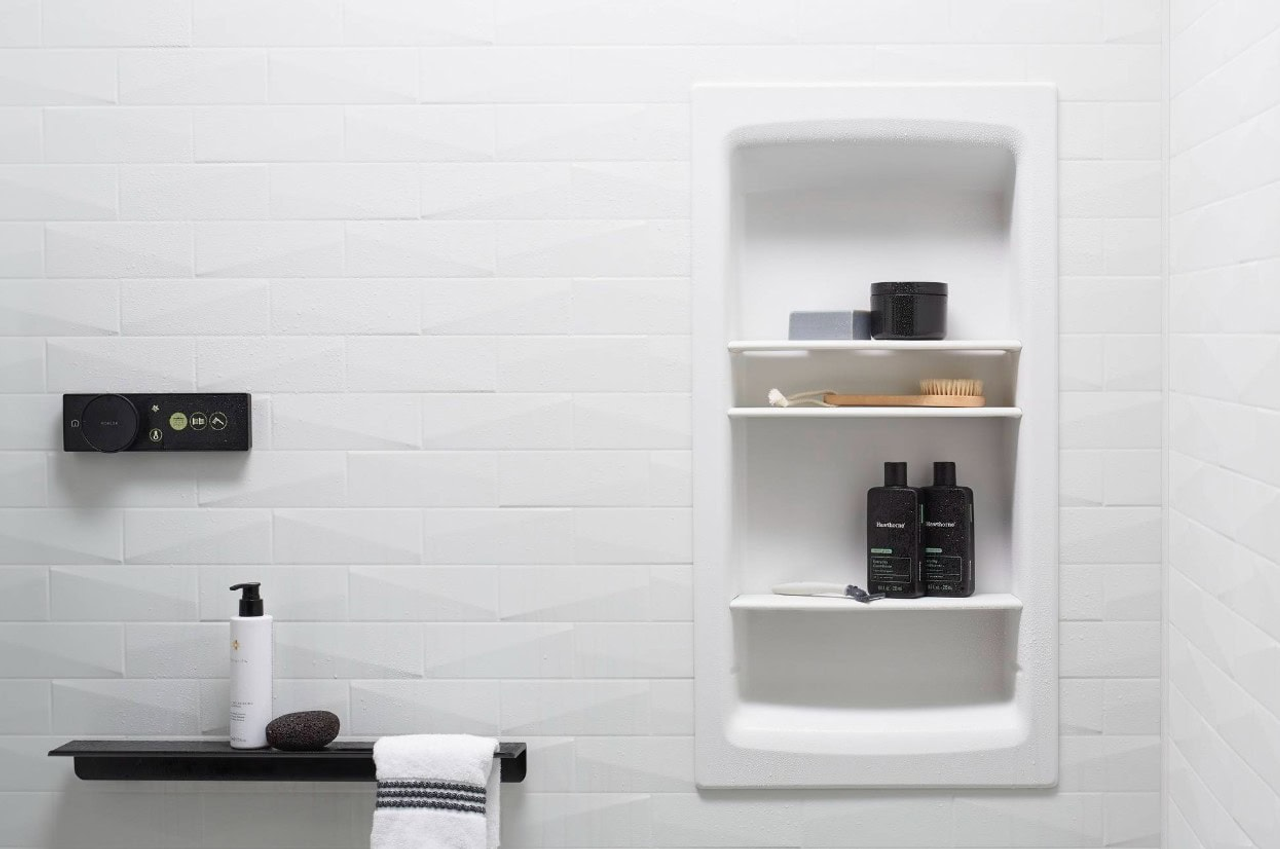 KOHLER integrated shower storage