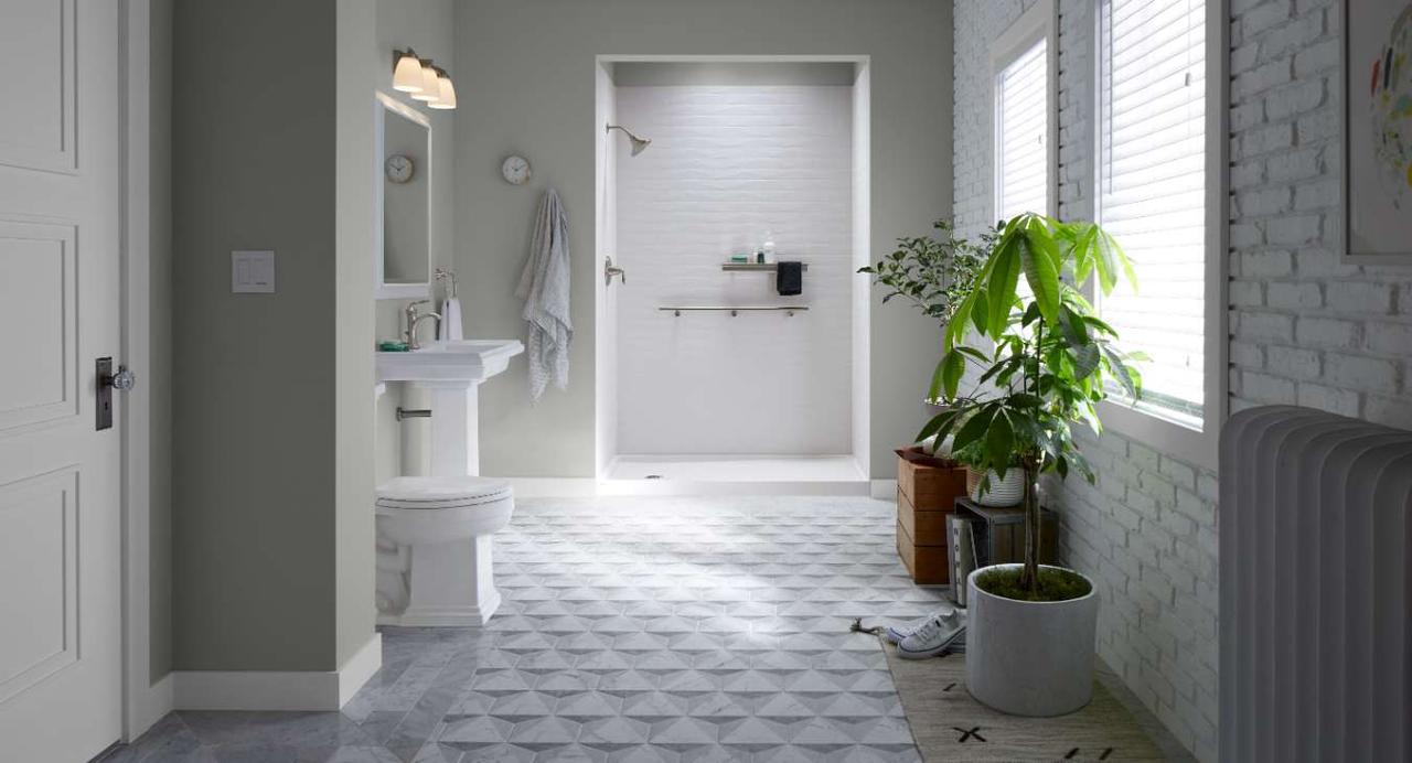 KOHLER walk-in shower